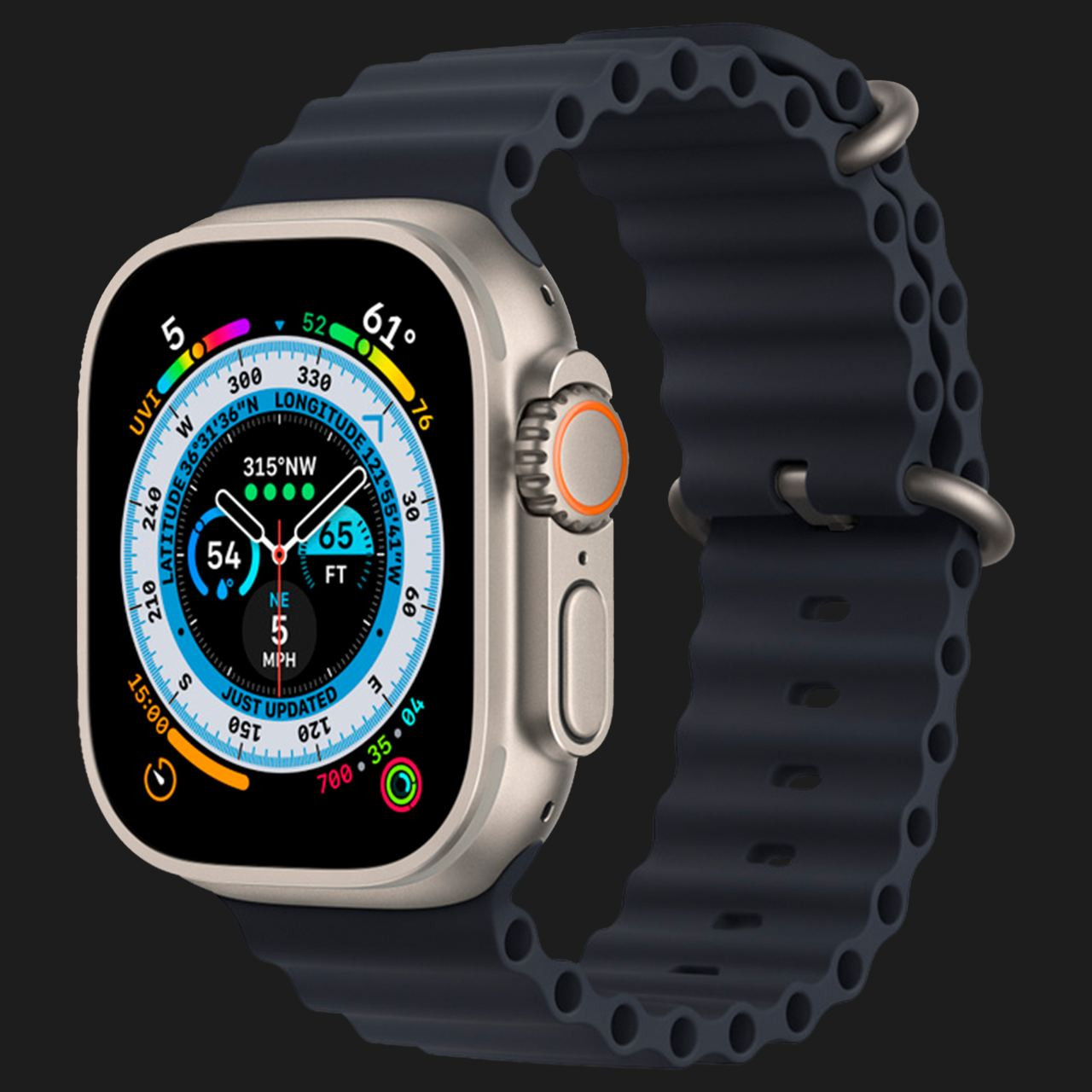 Купить Apple Watch Ultra 49mm Titanium Case With Midnight Ocean Band — цены ⚡ отзывы ⚡